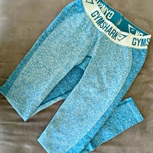 Gymshark Flex Leggings // Dark Turquoise Marl